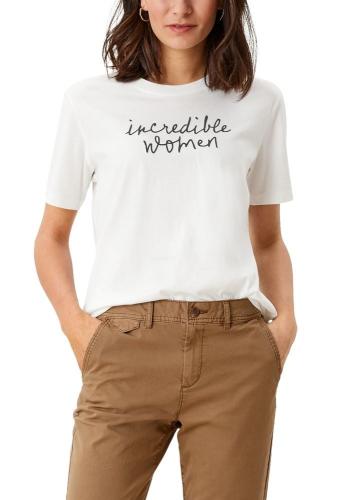 s.Oliver Shirt Baumwolle mit Stickerei 2114700 
