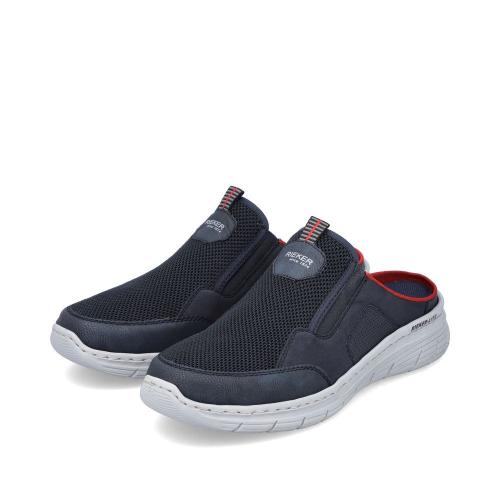 Rieker Herren Clogs marineblau-feuerrot S13  13195-14 