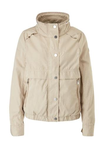 QS designed by Jacke Übergang  Twillstruktur blau grün beige grau S15 2109534 XXL | 8180 biscotti | 