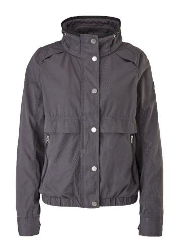 QS designed by Jacke Übergang  Twillstruktur blau grün beige grau S15 2109534 XS | 9858 asphalt | 