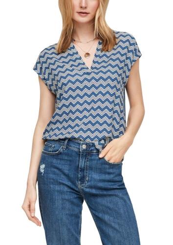 s. Oliver Blusenshirt Tunika rot blau 2063164 