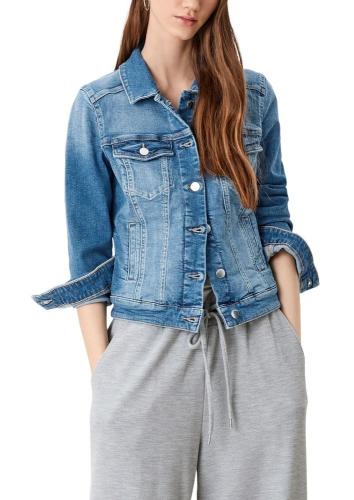 QS designed by Jacke aus Stretchdenim 2111544 XS | 56Z6 blue stret | 