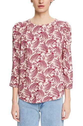 ESPRIT Gemustertes Longsleeve LENZING™ ECOVERO™ 022EE1F314 