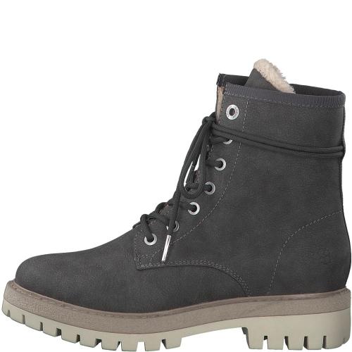 s.Oliver Damen Schnürboots Warmfutterr SOFT- FOAM Innensohle grau beige S22 5-5-26238-29 