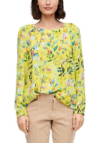s.Oliver Bluse Langarm Floral 04899116081 1277395 34 | 12A2 glossy yel | 