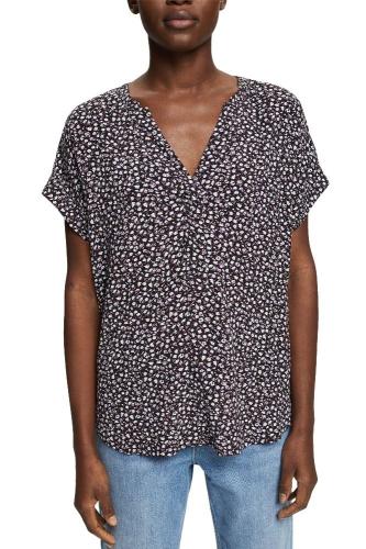 ESPRIT Florale Bluse aus LENZING™ ECOVERO™ 032EE1F327 S | E404 NAVY 5 | 
