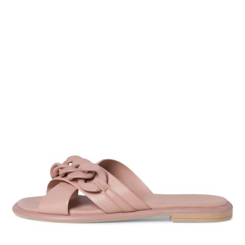 Marco Tozzi Pantolette Leder rosa schwarz S12  2-2-27121-28 38 | 408 NUDE | 