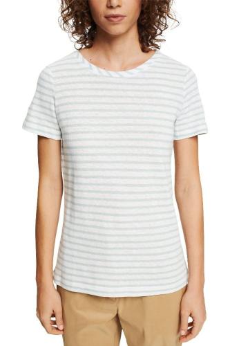 ESPRIT gestreiftes T-Shirt mit Leinen 042EE1K322 M | E335 DUSTY GREE | 