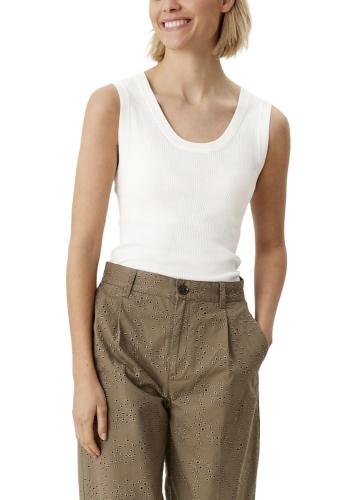 s.Oliver Top aus Rippstoff 2113475 40 | 0210 off-white | 