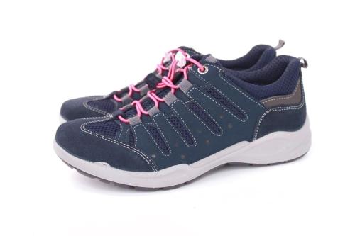 IMAC Damen Halbschuh Wanderschuh Schnellschnürung blau grau S12 156650 36 | blu/blu | 