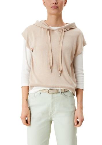 s.Oliver Gürtel aus Veloursleder beige und schwarz 2112133 M | 8021 beige | 