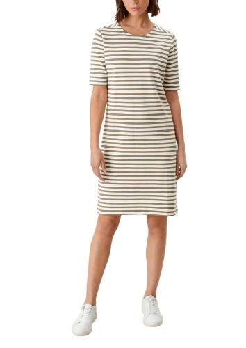 s.Oliver Sweatkleid mit Streifenmuster 2114243 38 | 72G0 dusty oliv | 