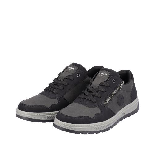 Rieker Antistress Herren Sneaker Schnürschuh Extraweite schwarz S23 37029-00 