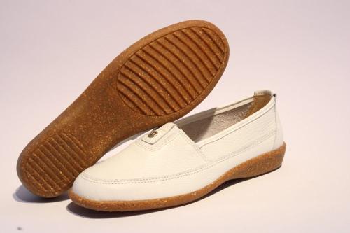 ACO Slipper Cindy leder weiß 341/9501 