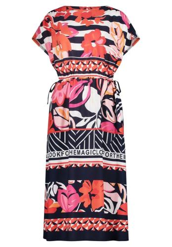 Betty Barclay Maxikleid florales Muster rot blau S13 13951957 