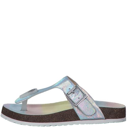 s.Oliver Kinder Pantolette silver metallic S13  5-5-47401-20 