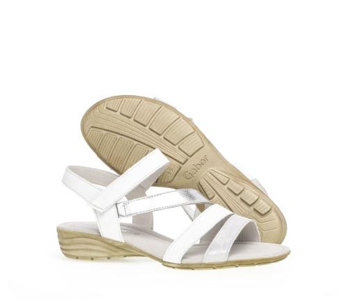 Gabor Sandale Riemchen weiß 24.551.61 4,5 | ice/weiss | 