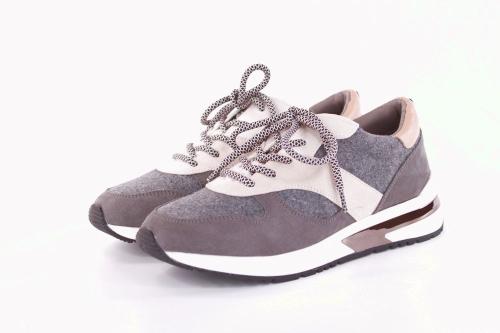 la strada grey wool micro Sneaker Schnürschuh Wechsel- Fußbett grau S21 2002973 