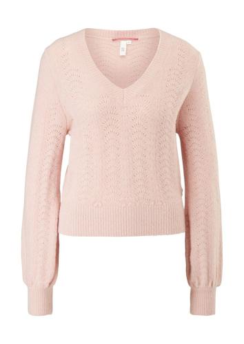 QS designed by Strickpullover V- Ausschnitt rosa S21 2107338 XL | 40W0 light pink | 