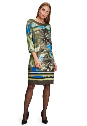 Betty Barclay Businesskleid 3/4 Arm khaki blau S12 11342996 