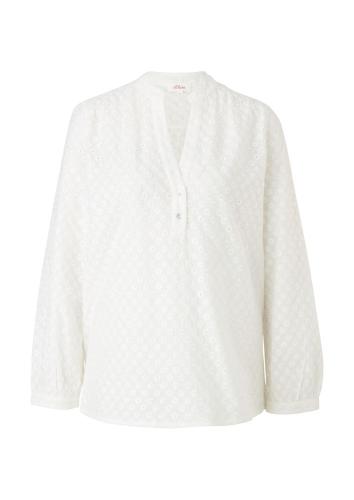 s.Oliver Tunikabluse Broderie Anglaise weiß S12  2111988 36 | 02L1 off-white | 