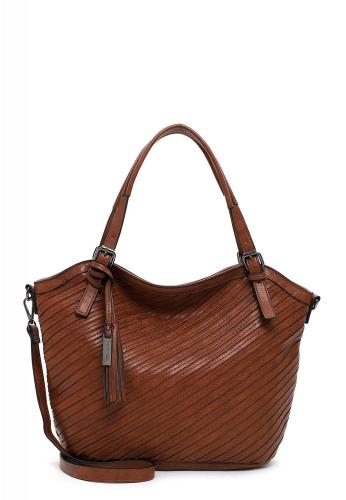Tamaris Shopper Handtasche Julina Streifen- Design braun S22 32026,700 