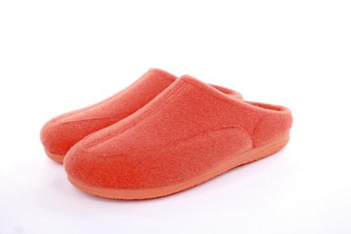 s`knöpfli Damen Hausschuh Pantolette orange S22 X10625P 