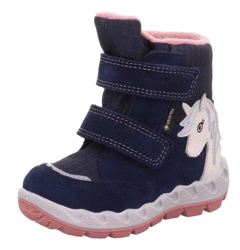 superfit ICEBIRD - Blau/Rosa Boots mit Klettverschluss S22 1-006010-8010 