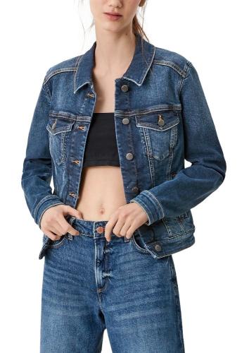 QS designed by Jacke aus Stretchdenim 2111544 