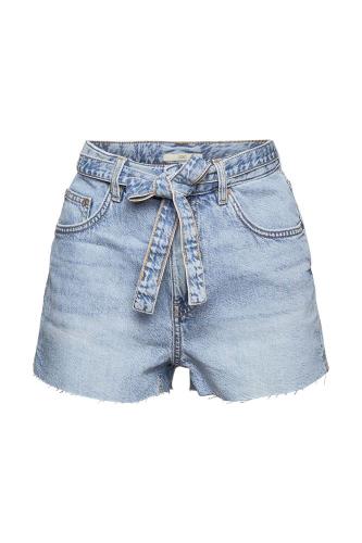 EDC Shorts kurze Hose Bindegürtel blau S22 042CC1C302 W27 | C903 BLUE LIGHT | 