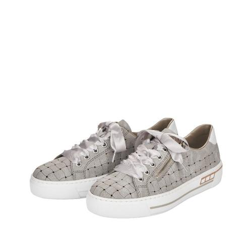 Rieker Antistress Damen Sneaker Plateausohle grafischer Print grau S12  L8811-40 