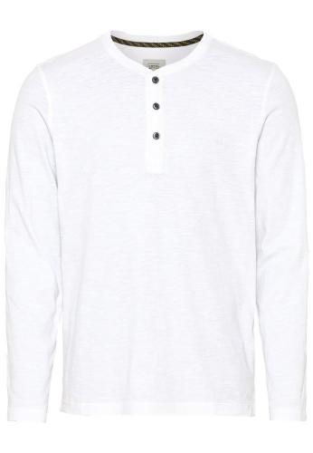Camel Active Langarmshirt Henley - Kragen Organic Cotton cremeweiß Noos 9T05409371 
