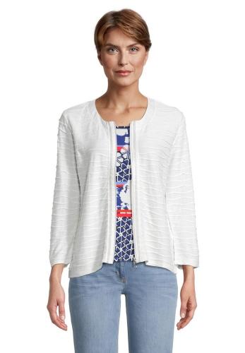 Betty Barclay Shirt Jacke Reißverschluss weiß S11 27782231 