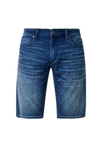 s.Oliver Herren Regular: Bermudajeans mit Waschung blau S13  2113492 