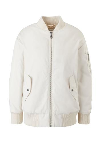 s.Oliver Damen Nylon- Blouson Jacke wattiert Stehkragen beige S22 2119872 