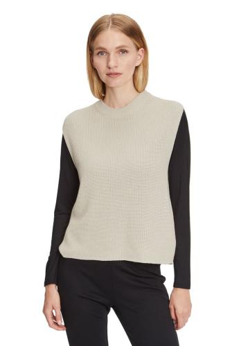 Betty Barclay Strickpullover Ärmellos blau und beige S22 58021081 42 | 9104 Pastel San | 