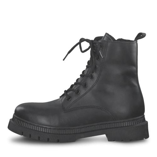 Tamaris Stiefelette Schnürboot warmfutter Wechselfußbett schwarz S22 1-1-26861-29 42 | 001 BLACK | 