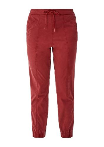 s.Oliver Damen Jogpants Elastikbund Ankle-Länge rot S22 2120399 46 | 3877 RED | 