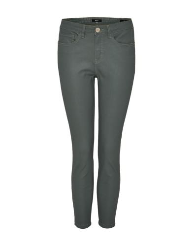 OPUS Jeans Emily Zip Coated grün und schwarz S22 242175840100 