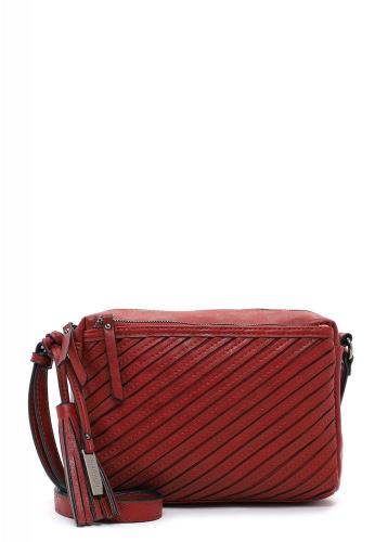 Tamaris Crossbody-Bag Umhängetasche Julina Streifen- Design rot S22 32021,600 