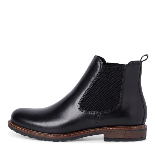 Tamaris Chelsea-Boot Leder klassisch schwarz S22 1-1-25056-29 