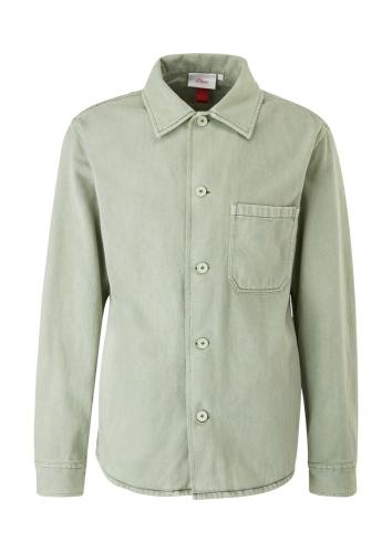 s.Oliver Herren Overshirt Hemd Seitentaschen grün S12  2110620 
