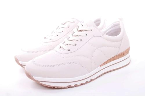 ACO Damen Sneaker CLAIRE 21 Leder Wechselfußbett S12 beige 1207/10231 