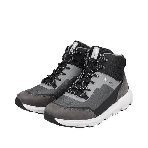 Rieker Evolution Damen Schnürboots Schnürstiefel TEX- Membran Wechselfußbett grau S23  40460-45 