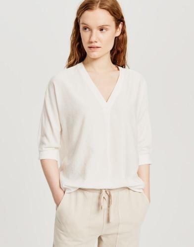 OPUS Bluse 3/4 Arm Fudia weiß S11 244799154 