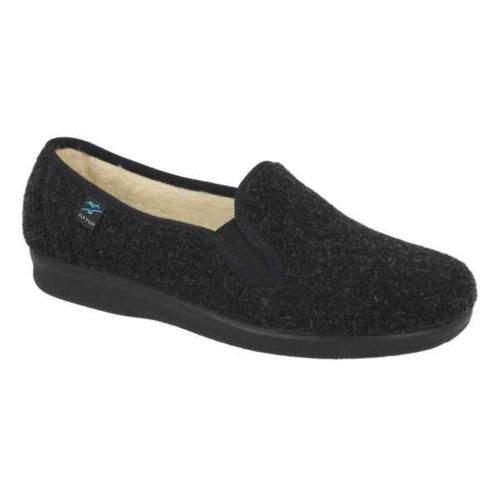 Fly Flot Hausschuh Hauspantolette schwarz 882130 