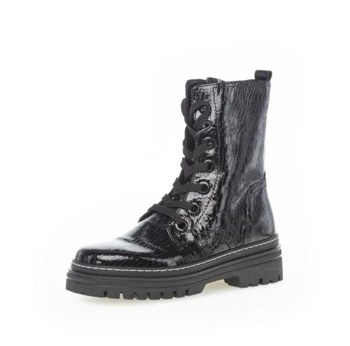 Gabor Schnürstiefelette schwarz S21 71.721.90 6,5 | schwarz (weiss) | F