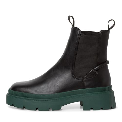 Tamaris Chelsea- Boot TOUCHit- Fußbett markante,farbige Sohle schwarz S22 1-1-25405-29 