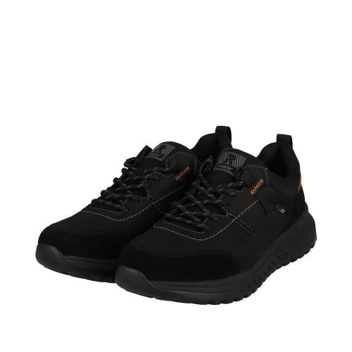 Rieker Evolution Herren Sneaker Rauleder TEX- Membran Wechselfußbett Komfortweite schwarz S23 U0100-00 