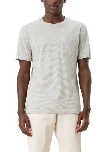 s.Oliver T -Shirt in Melange - Optik Leinenmix 2113397 